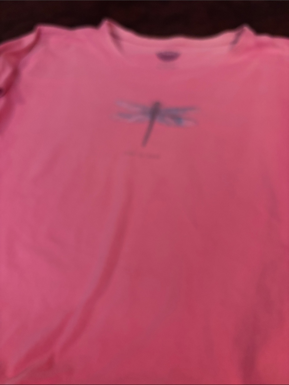 Life Is Good Girls' Hot Pink Dragonfly Tee
